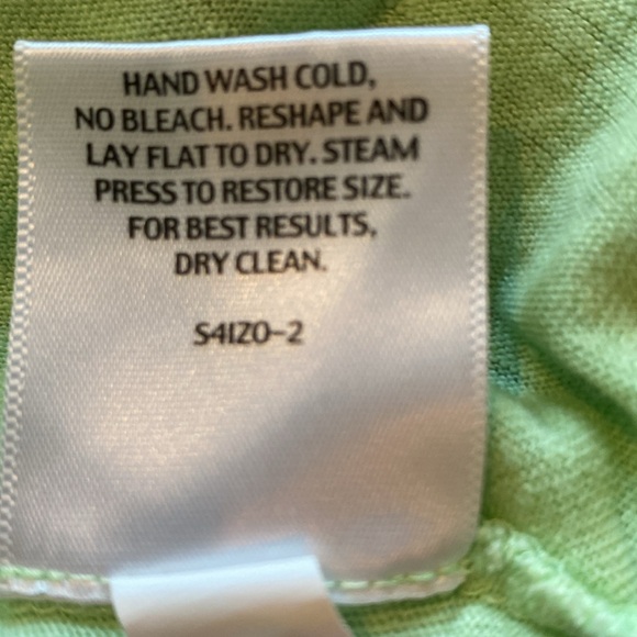 Eileen Fisher Organic Linen Mint Green Tee - Picture 5 of 8